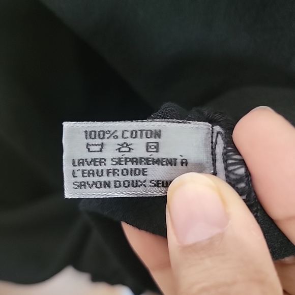 Oh My Gauze Playa Blouse 100% Cotton Black Asymmetric top M/L Comfort Quality - Picture 5 of 6